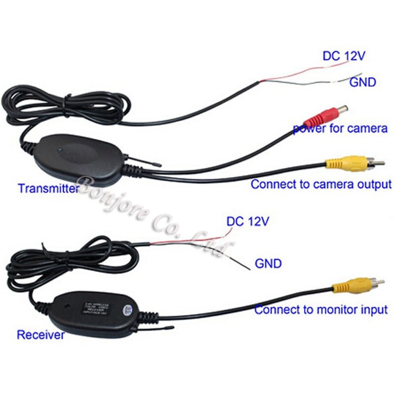 Universal 3 in 1 Wireless Auto rainproof car rear reversing camera Dynamic track line parktronic camera & 4.3 Mirror 800 x 480