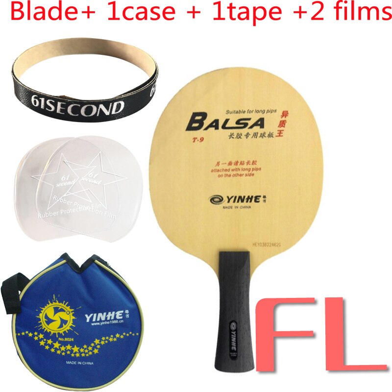 Yinhe via láctea galaxy T-9 t9 t 9 ténis de mesa pingpong lâmina: FL with LY 1 case