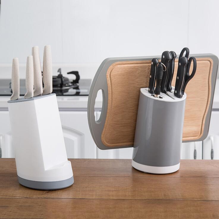 Multifunctionele messenhouder keuken messenblok houder toren plank afdruiprek doos messen vork organizer messenhouder
