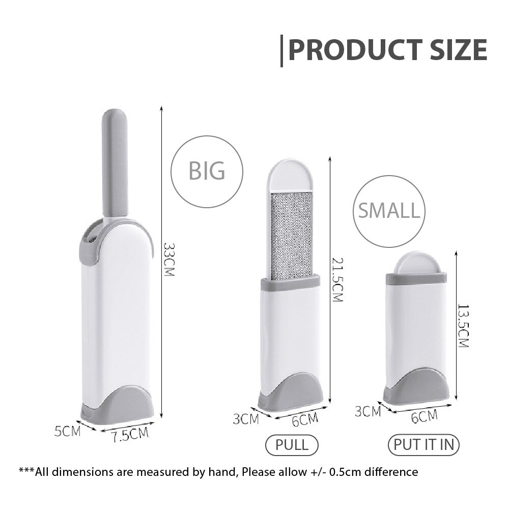 Pet Hair Remover Electrostatic Dust Cleaner Static Brush Cat Dog Hair Removal Brush for Clothes Hair Remover Cleaning Brushes