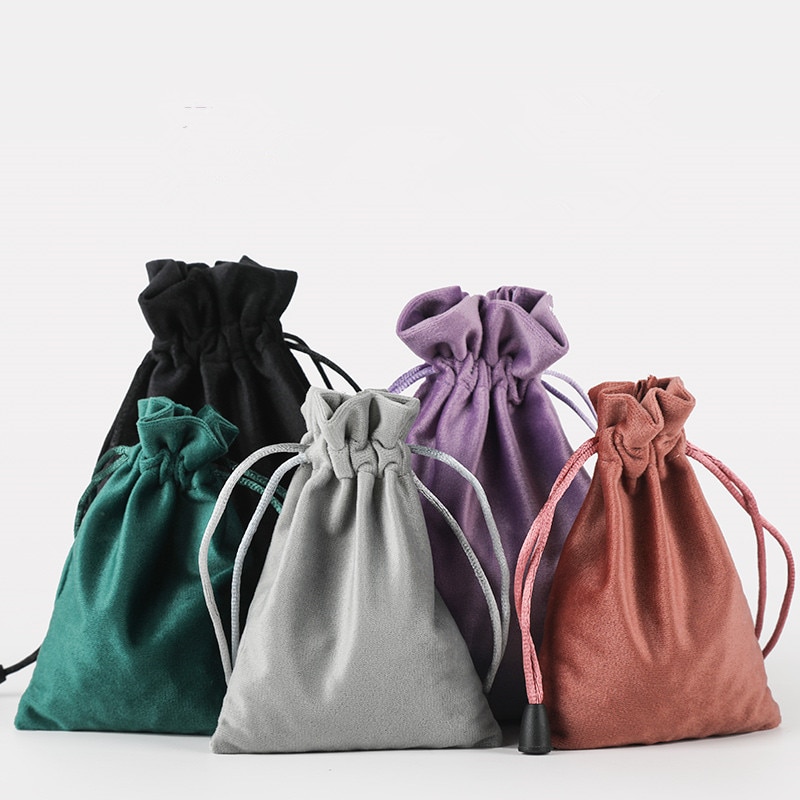 Velvet Drawstring Bags Wedding Partty Candy Bags Storage Packaging Bags Supplier
