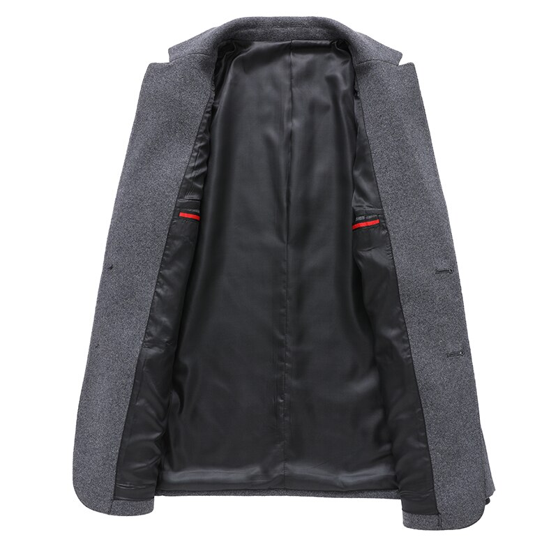 Herfst Winter Mannen Pak Jas Britse Gestreepte Wollen Slim-Fit Business Casual Pak Jas Blazer Mannelijke top Maat S-XXXL