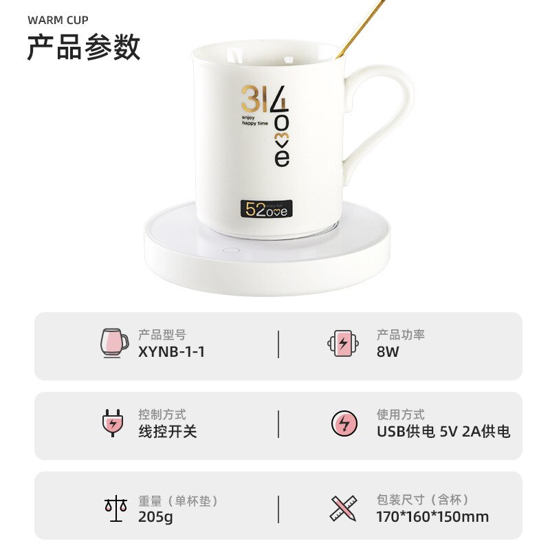 55 Celcius Leite Heatplates USB Almofada de Aquecimento de Água a Temperatura Constante Mini Electric Hot Plate Placas de Escritório Em Casa Mais Quente Leite Quente