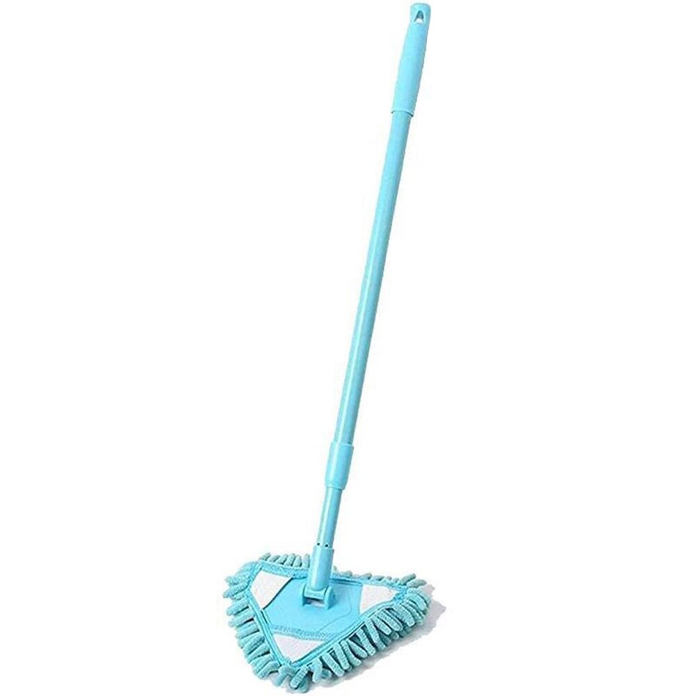 Intrekbare Roterende Driehoek Extension Cleaning Mop Glasreiniger Ultrafijne Vezels Reinigen Stof Mop: C