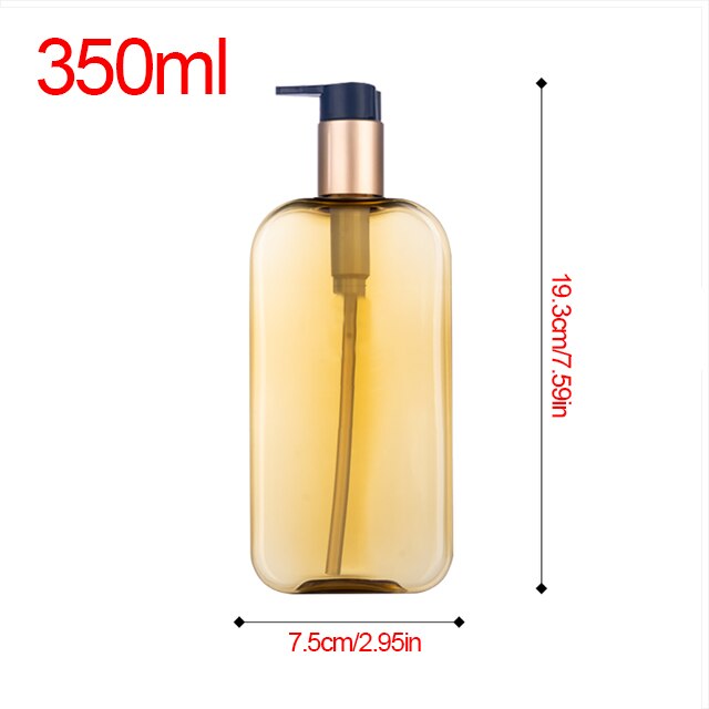 250/350Ml Vierkante Vorm Zeep Hervulbare Fles Handpers Lege Reizen Draagbare Dispenser Olie Douchegel Lotion Opslag fles: J