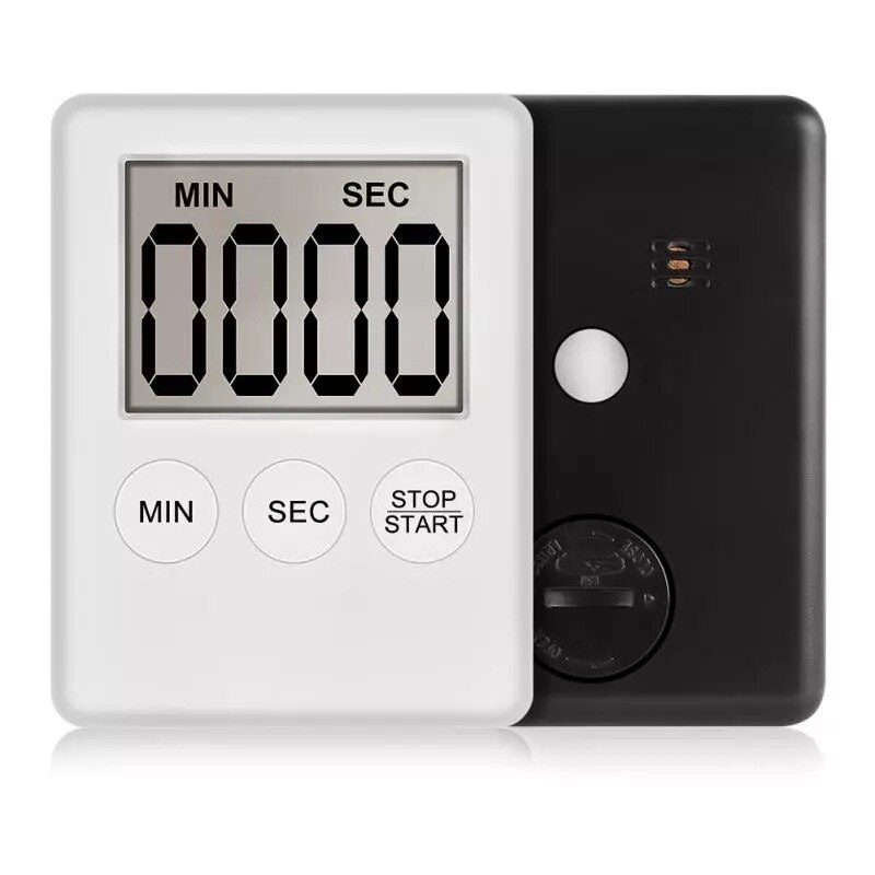 LED Large Screen Display Ultra-thin Timer Mini Kitchen Digital Timer with Magnetic Back: 1