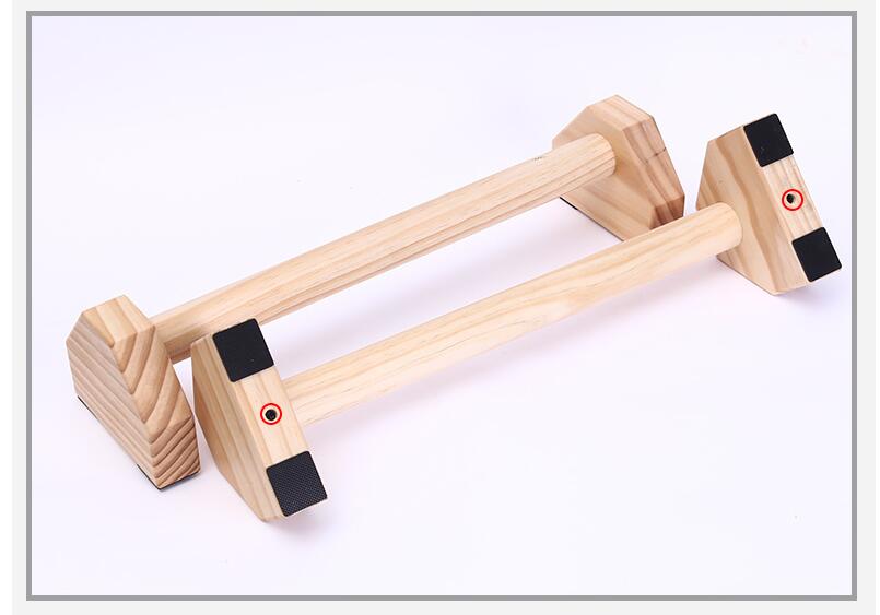 2x Parallettes De Madera Maciza Para Viajes, Soportes De | Cuotas Sin Interés