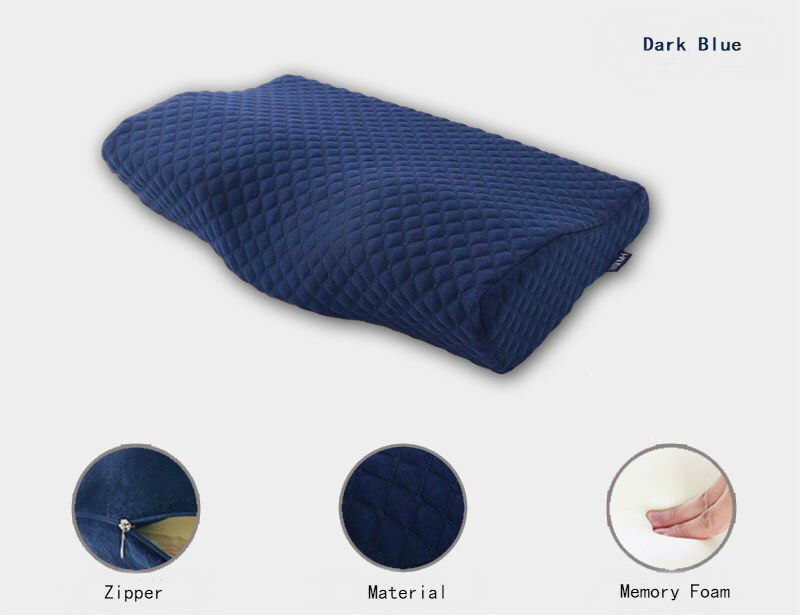 BEYOND CLOUD Butterfly Shaped Memory Pillows Relax Cervical Spine Adult Health Care Slow Rebound Memory Foam Neck Pillow 002