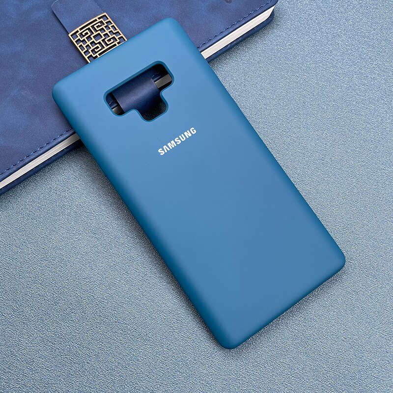 Funda de silicona líquida para Samsung Galaxy Note 9, cubierta trasera suave y sedosa de TPU para Galaxy Note 9: Cosmots Blue