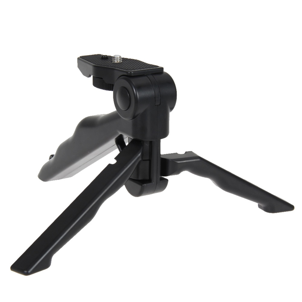 2 In1 Mini Draagbare Hand Grip Folding Tripod Stand Voor Voor Gopro Hero Dc Dslr Slr Camera En Smartphone