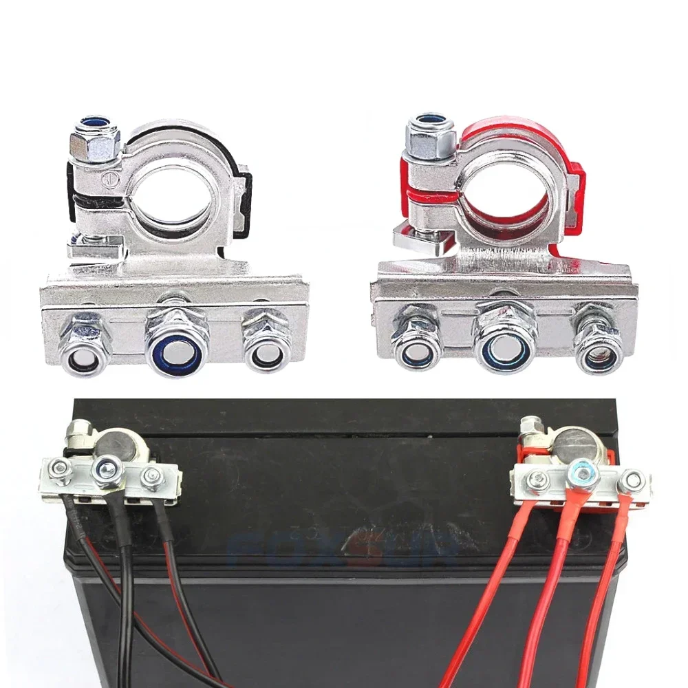 Battery terminal connectors - for cars, trucks SAE/JIS A-post compliant - aluminium, brass, stainless steel construction