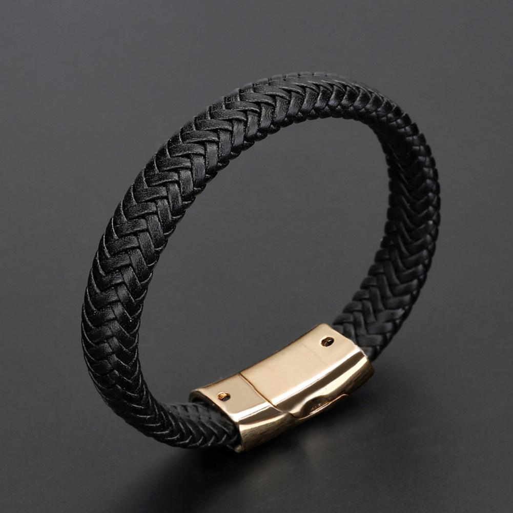 Jahrgang herrenarmband aus gewebtem kunstleder, armreif, partyschmuck