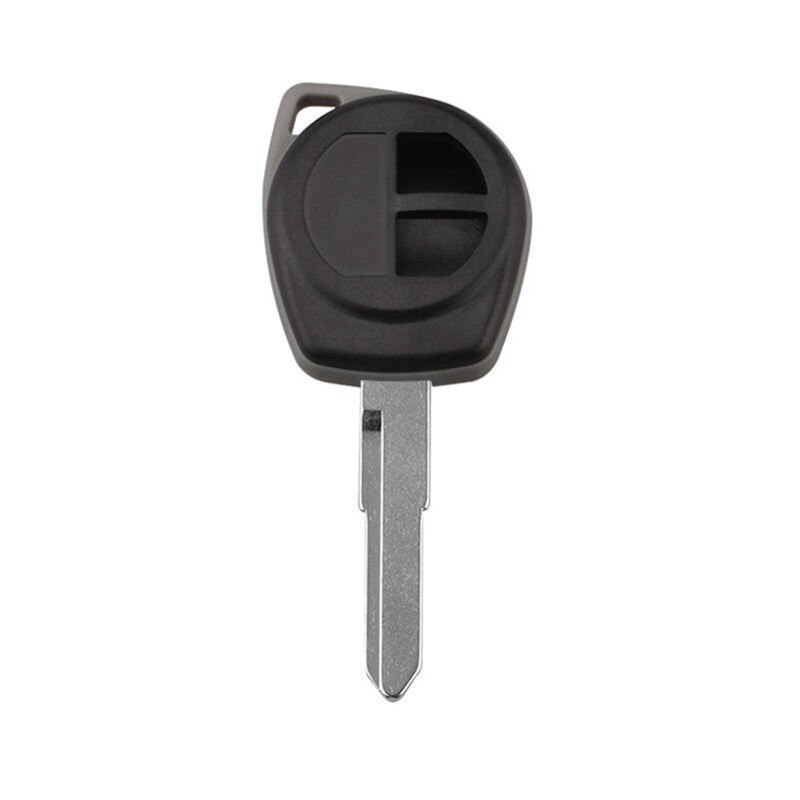 2 knapper sort fjernbetjening bilnøgle taske skal mærke uden batteri fob hus passer til suzuki grand gummi knap pad #289268