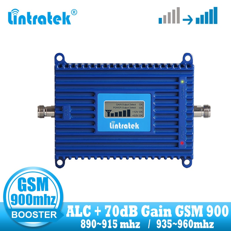 Lintratek Cellular Signal booster GSM 2G 900mhz 70dB handy Signal Booster Repeater GSM 900 MHZ Kommunikation Verstärker