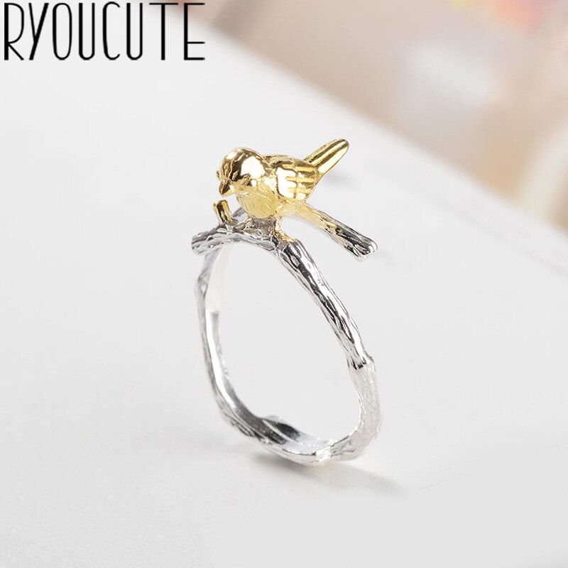 Trendy Stijl Zilver Kleur Vogel Ringen Voor Vrouwen Maat Verstelbaar Engagement Ringen Meisjes Partij Sieraden Anillos