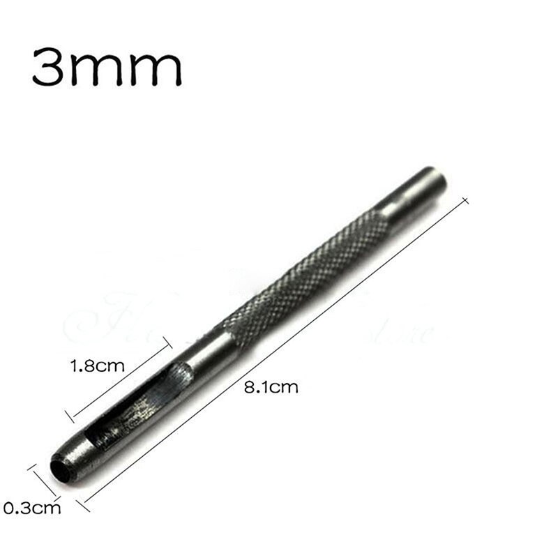 1Pcs Leather Belt Gasket Hollow Hole Punch/ Cutter Tool: 3mm