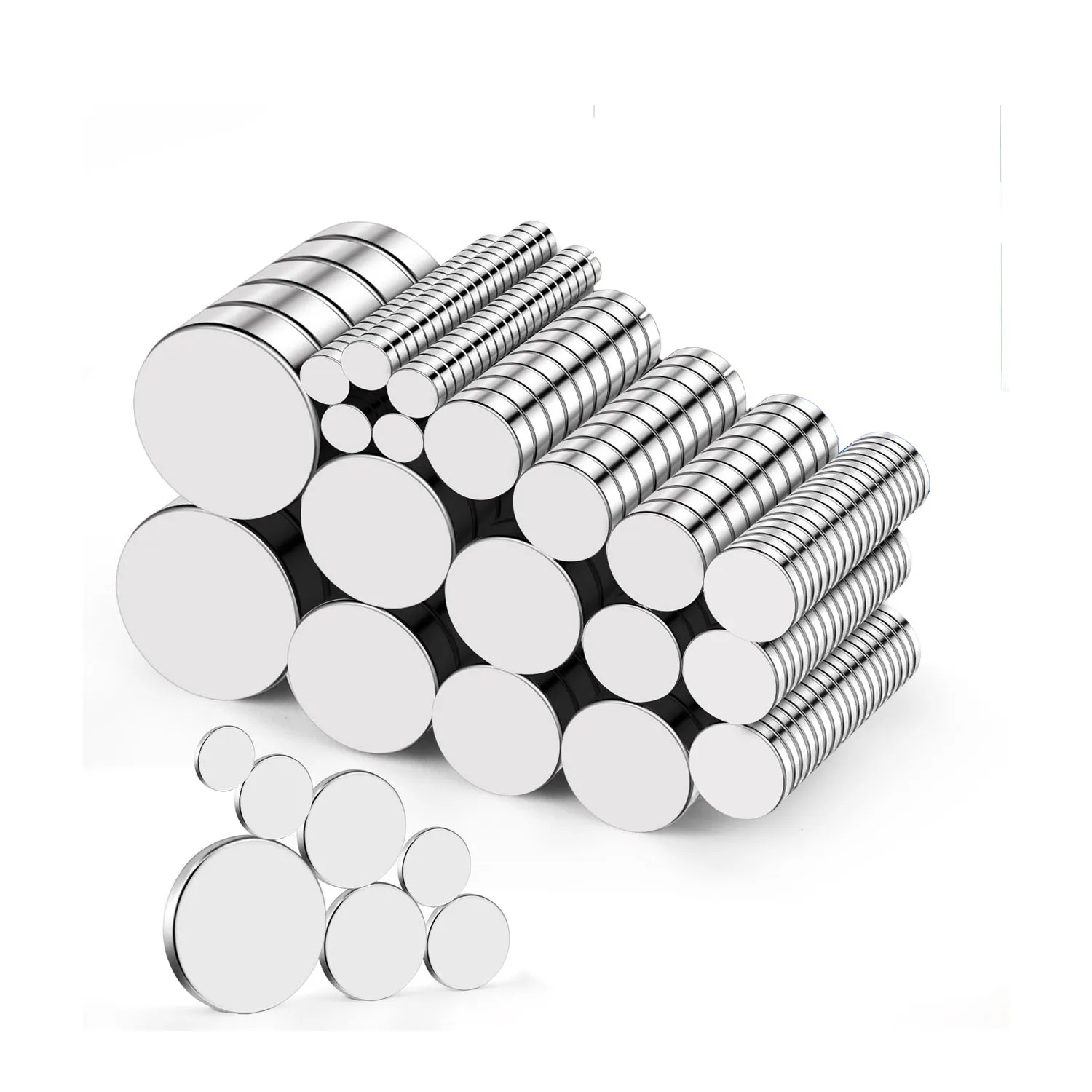 Super strong round magnets. powerful magnets for refrigerators, diy projects, construction, scientific research, crafts, and office use. super strong