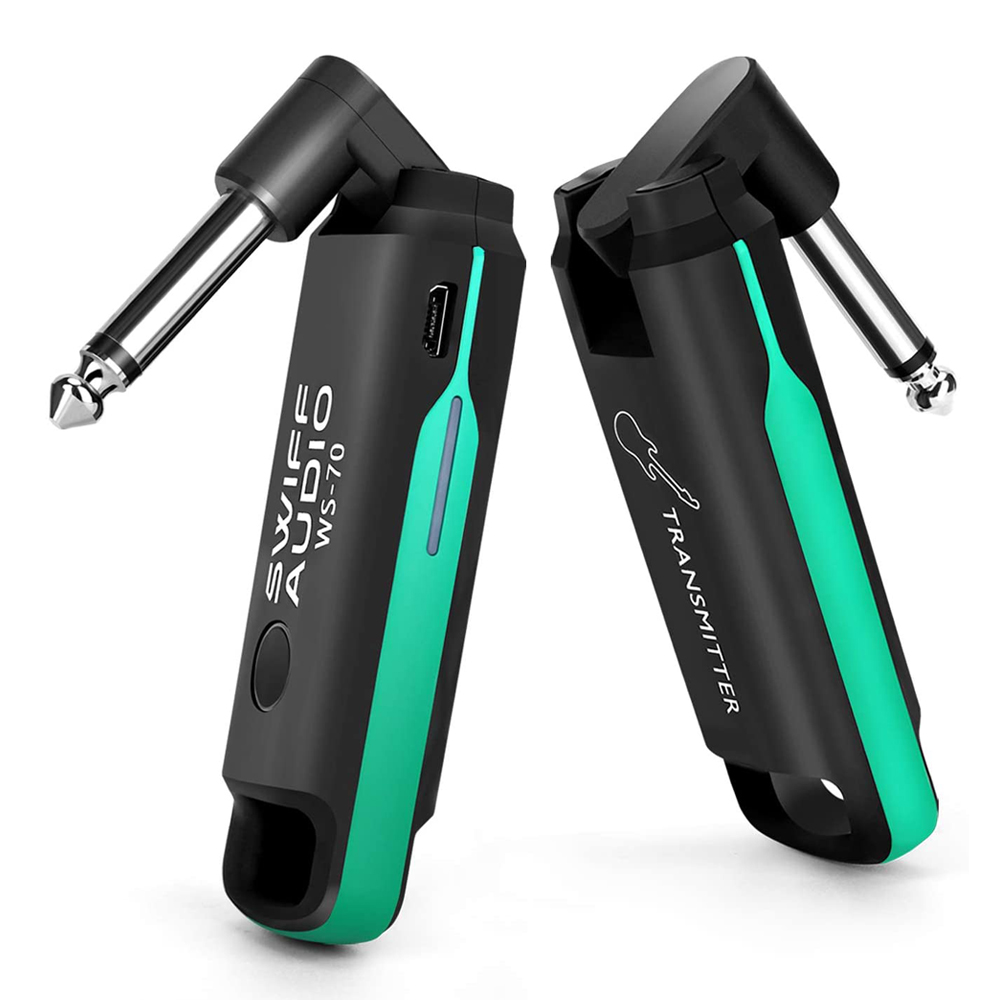 SWIFF WS-70 UHF Sans Fil Guitare SystemTransmitter Et Récepteur, IRIN EN 20 Guitare Sans Fil Batterie Intégrée pour Guitare Basse