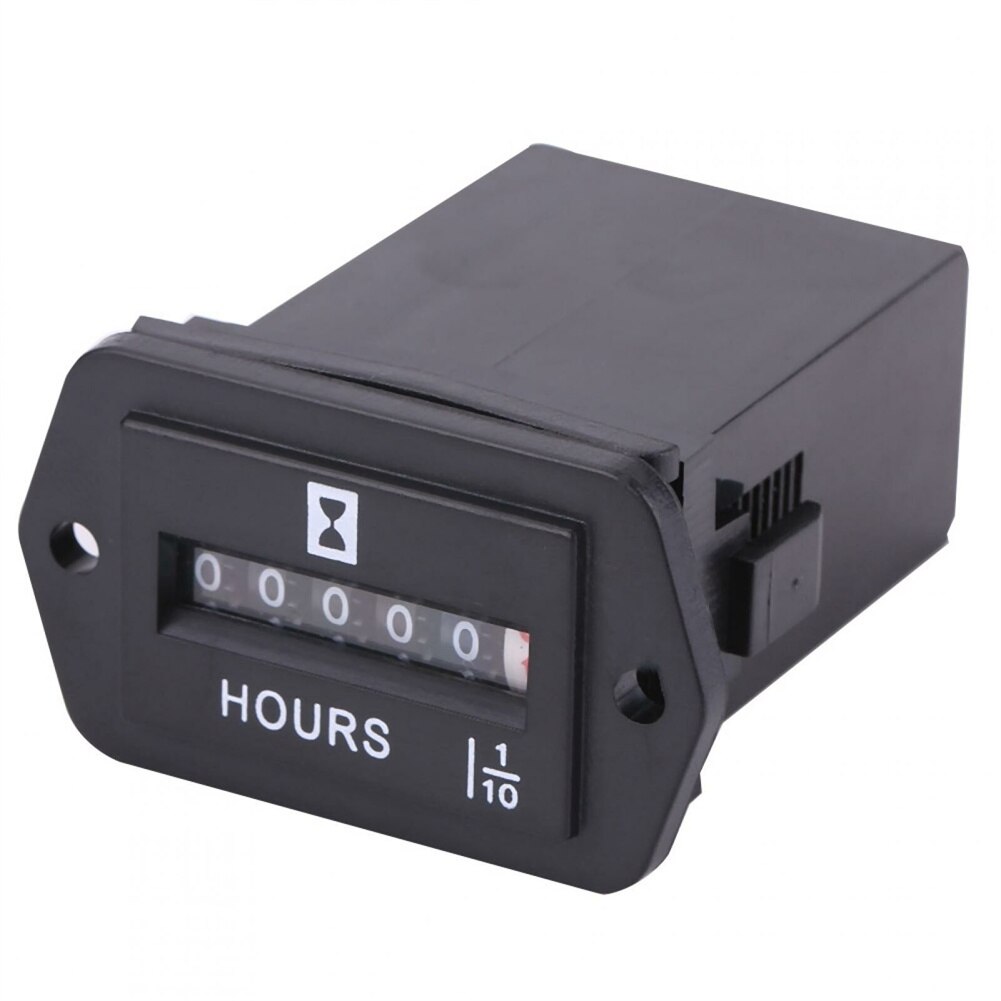 Gauge Car Hour Meter 1pc Accessory Black Boat DC 6-80V Hours Indicator