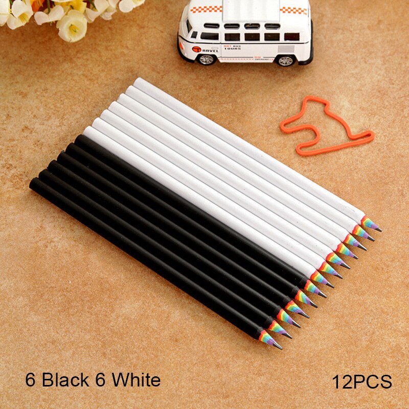 12 Pcs Rainbow Pencil Set for Drawing Sketch Painting Student School Art: A