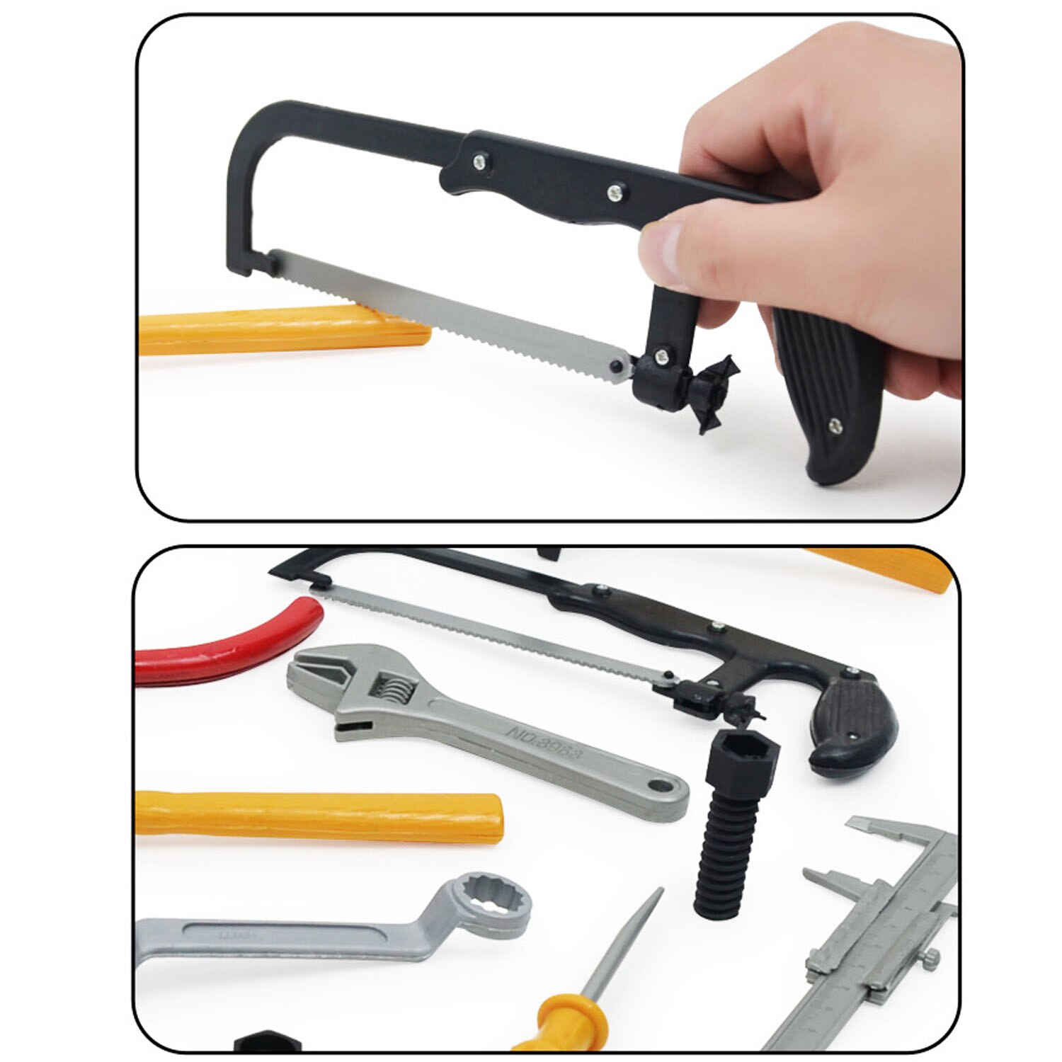 Kids 14 Pcs Plastic Simulatie Reparatie Onderhoud Gereedschap Tangen Hamers Schroevendraaiers Boren Schroeven Sleutels Set Pretend Play Toy