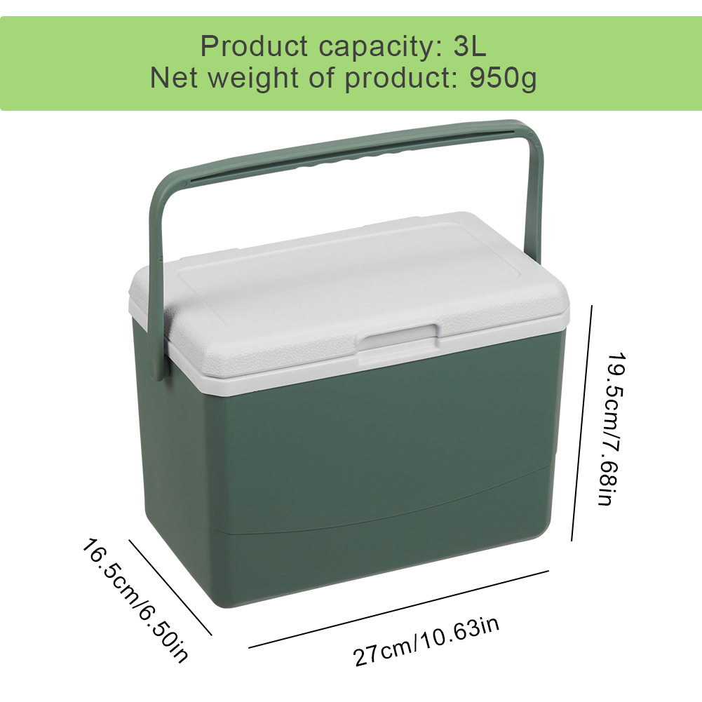 Food Preservation Box 3/5/6/9/13L Freshkeeping Incubator Large Capacity Food Storage Box Cooler Ice Bucket Camping BBQ Accessory: GRAY