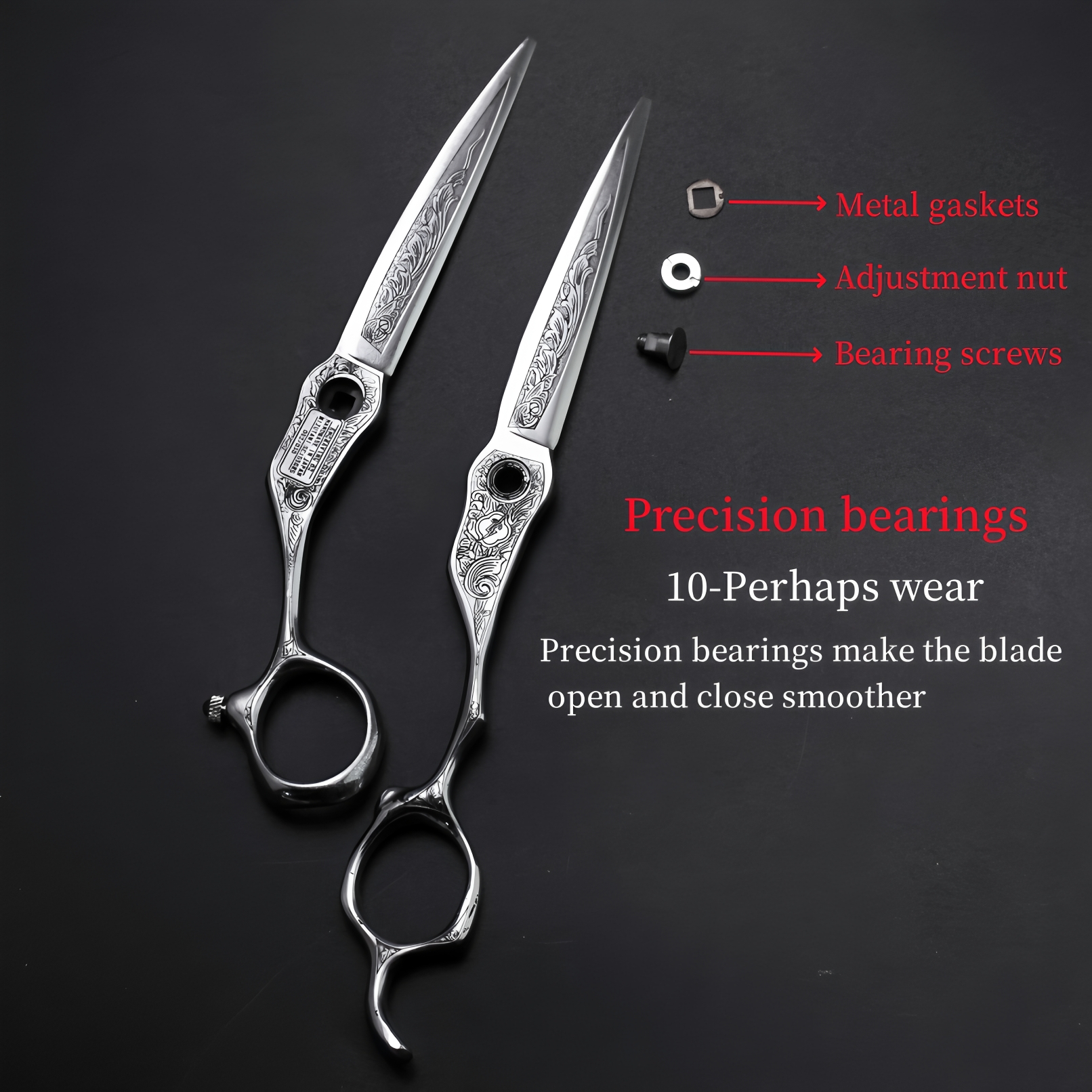 HISADA kappersschaar Japanse handgemaakte VG10 materiaal schaar 6.0/6.5/7.0 inch schaar professionele kappersschaar
