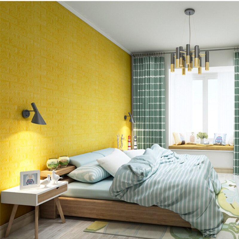 3D Muur Pe Foam Stickers Baksteen Patroon Waterdicht Zelf Stickers Op De Muur Kamer Home Decor Voor Kids Slaapkamer Woonkamer kamer Sticker
