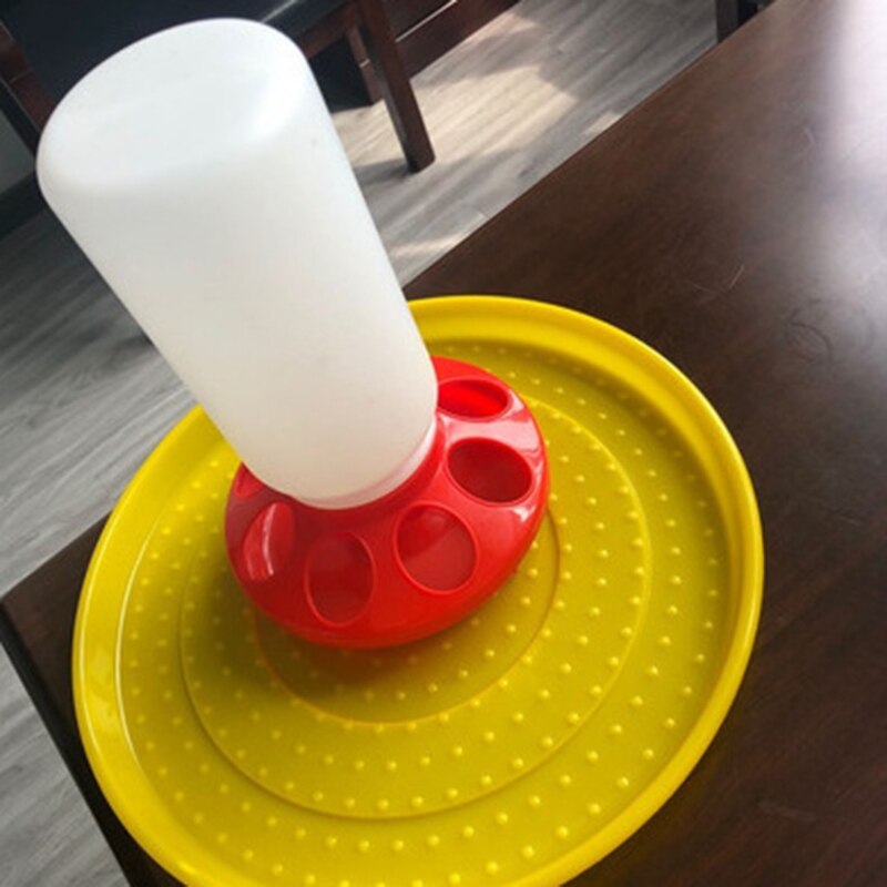 Chick Feeder and Waterer Combo 1 Quart Chicken Feeder &amp; 1 Quart Chicken Water Birds Poultry Feeding Equipment Kit Red