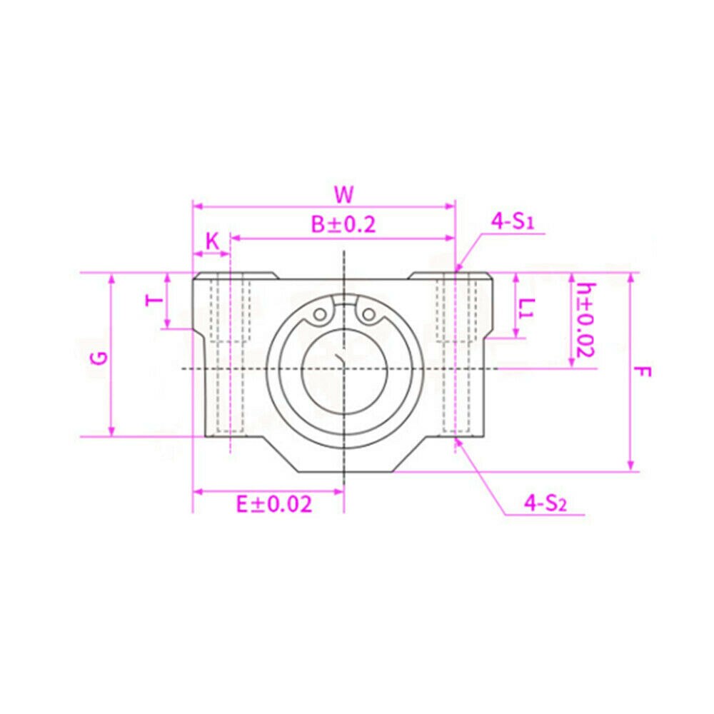 1pc SCS 6/8/10/12/13/16/20/25/30 UU Linear motion ball slide units Linear Ball Bearing Block CNC Router 3D printer parts