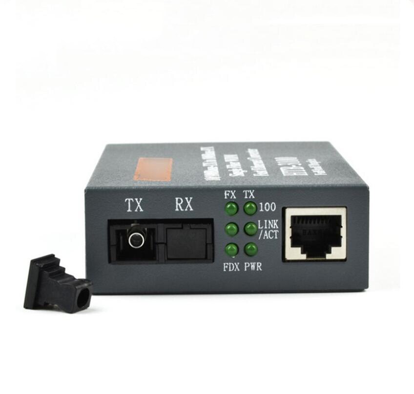 Htb -3100 fiber optisk single mode single fiber sc port 20km ekstern strømforsyning 10/100m