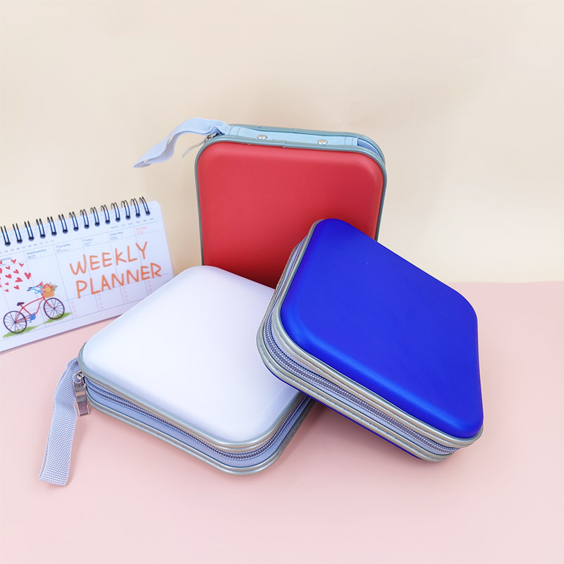 40pcs Portable Disc CD DVD Wallet Storage Organizer Case Boxes Holder CD Sleeve Hard Bag Album Box Cases with Zipper