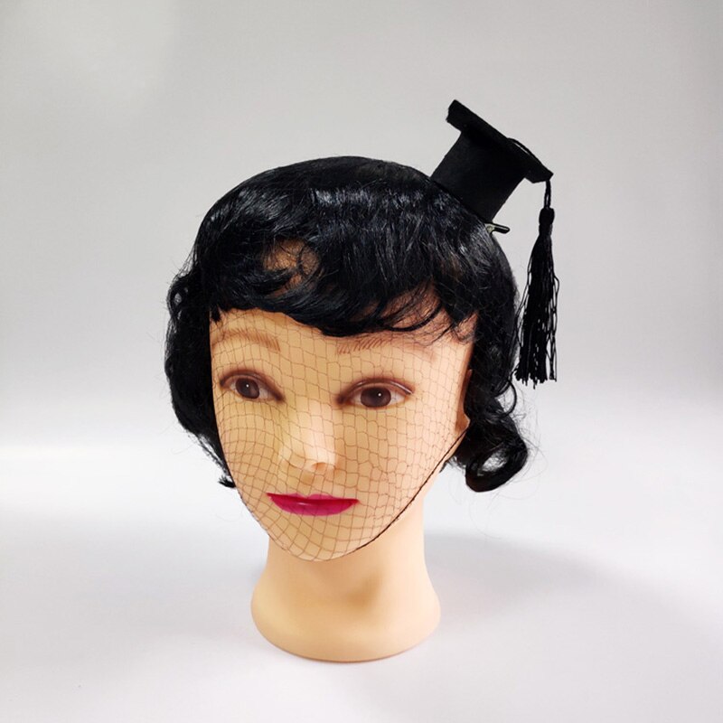 1 Pcs Graduation Hat Hair Clip Mini Doctoral Cap Hair Clip Costume Graduation Cap with Tassels for Graduation Party Supply Decor