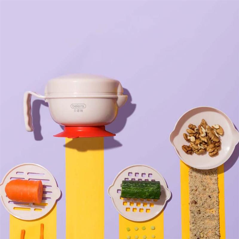 1 Set Kids Food Grinding Bowl Multifunctional Baby Food Mill Tool Food Masher