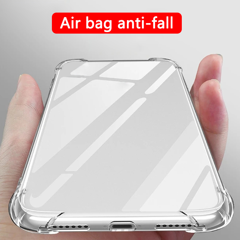 Suitable Airbag Shockproof Transparent Phone Case For Realme 8 case 8i 4G 5G Silicone Full Cover 8 pro Funda Back Clear cases