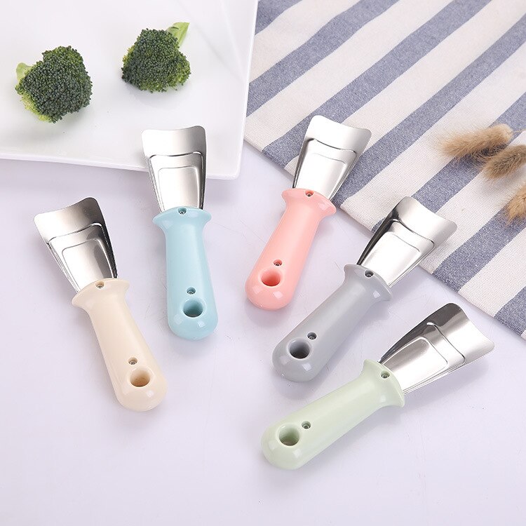 1PC Fridge Silica Gel Deicer Household Defrosting Ice Removal Kitchen Deicers Ice Scraper stainless steel Deicing Shovel