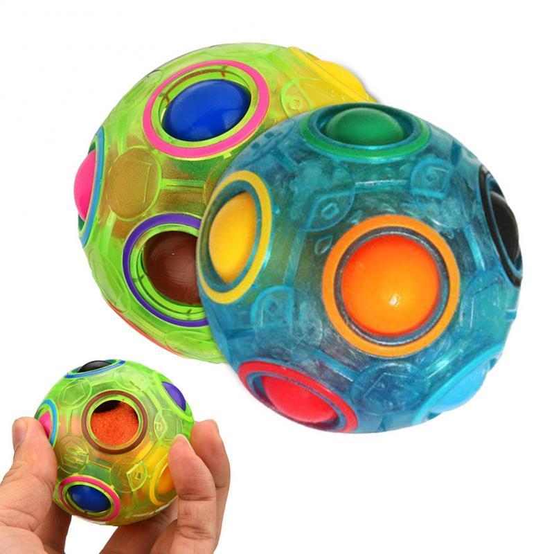 Kreative Magie Regenbogen Ball Pädagogisches Färbung Lernen Spielzeug Für Kinder Erwachsene Schreibtisch Büro Anti Stress Jungen Mädchen Magie Cube