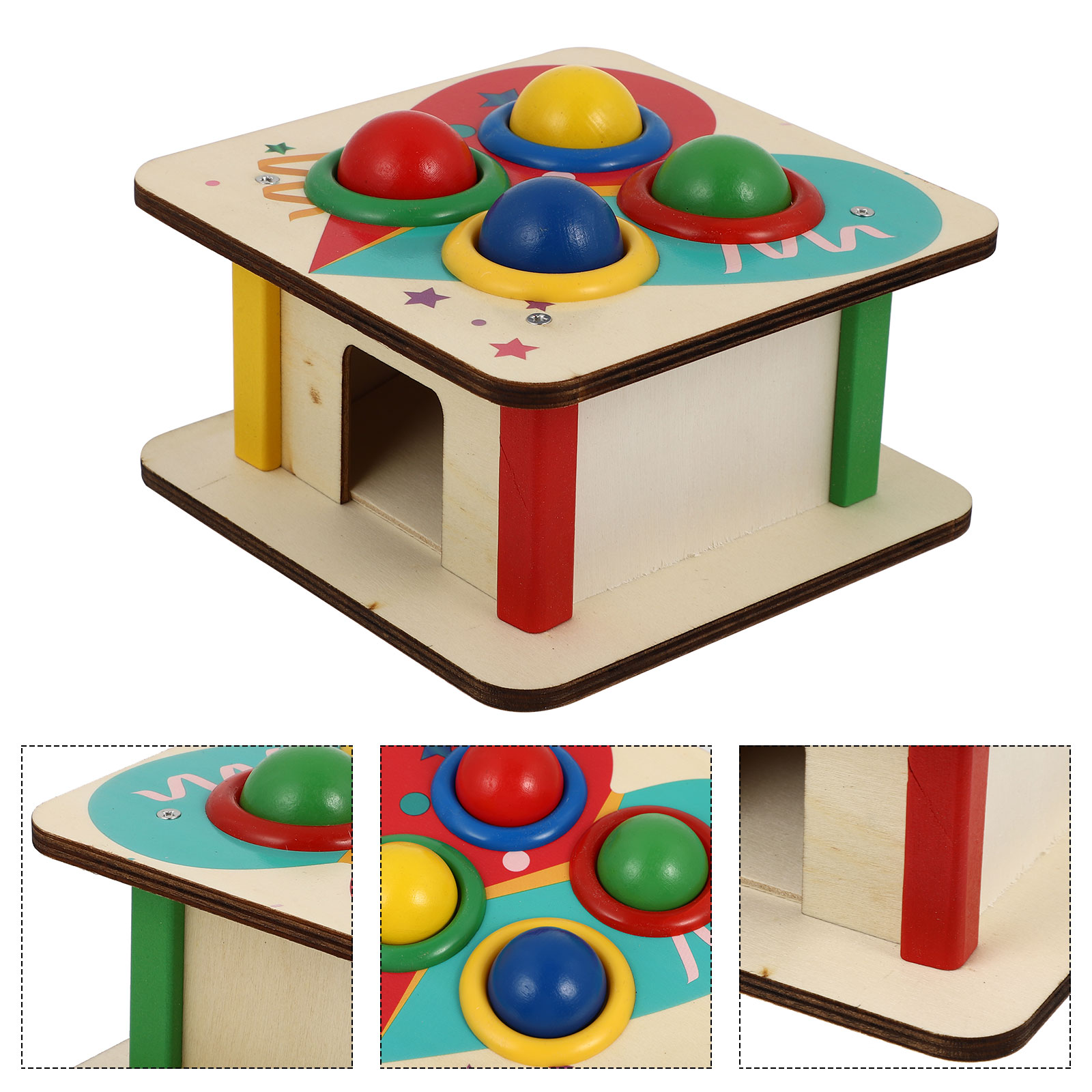 1 set holzklopfspielzeug für kinder, pädagogisches lernspielzeug für kinder