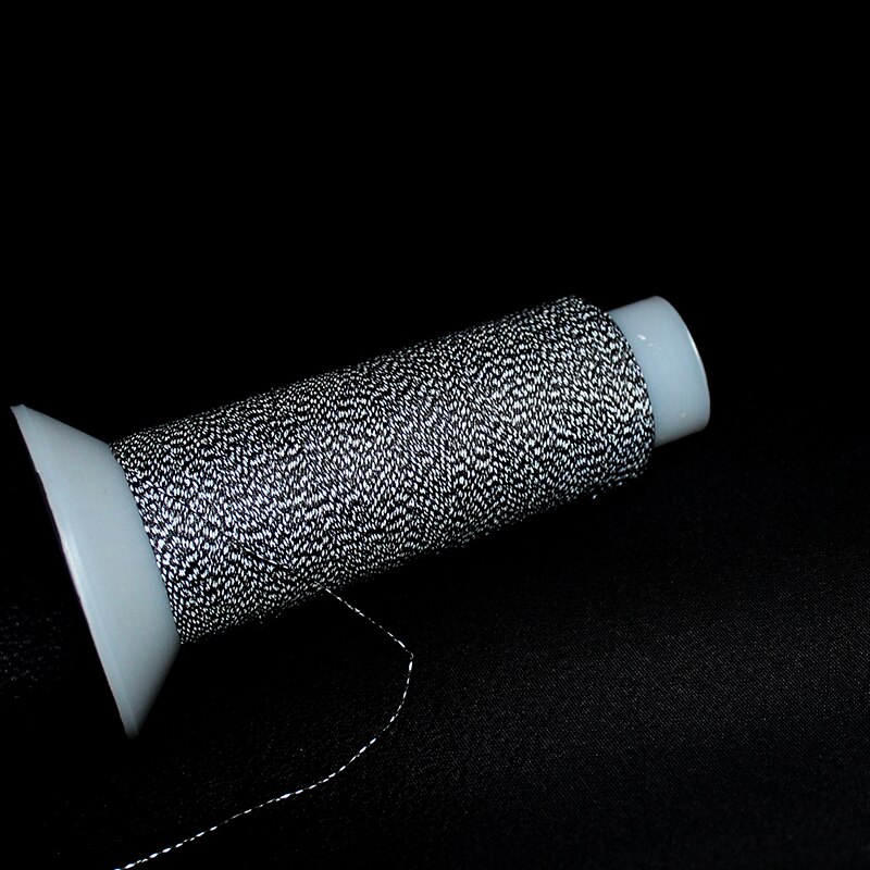 Silver Reflective Sewing &amp; Knitting Thread Yarn Good For Cap Glove Safety Clothing 0.2mm x500Meters