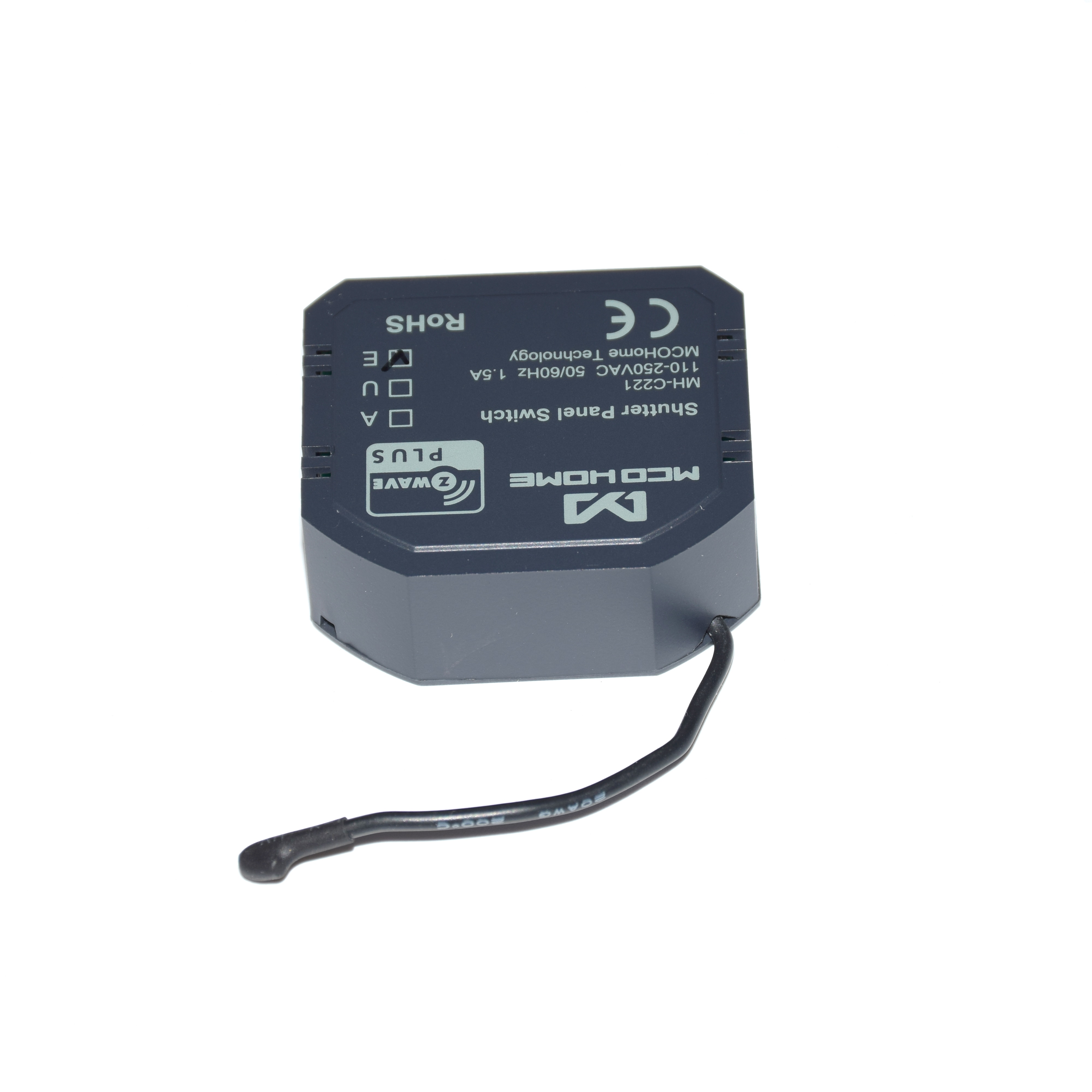 Z-Wave Plus roller shutter controller module device MCO HOME C221 with energy metering for Single-phase asynchronous AC motor