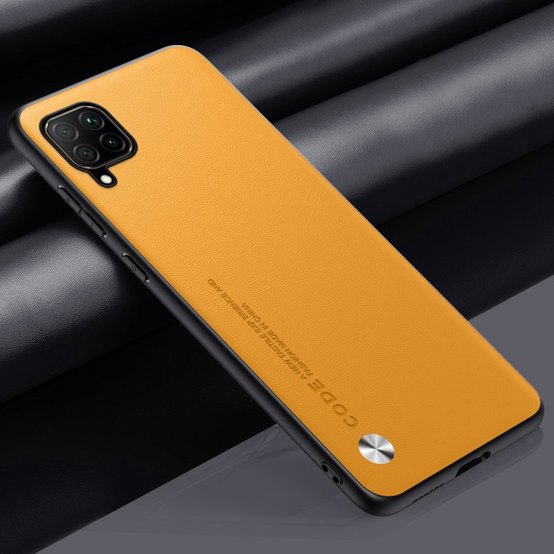 Étui en cuir PU de luxe pour Huawei Nova 7i P40 Lite, couverture arrière, protection en silicone 256, coque de téléphone pour Nova 6 SE: EVA / Jaune