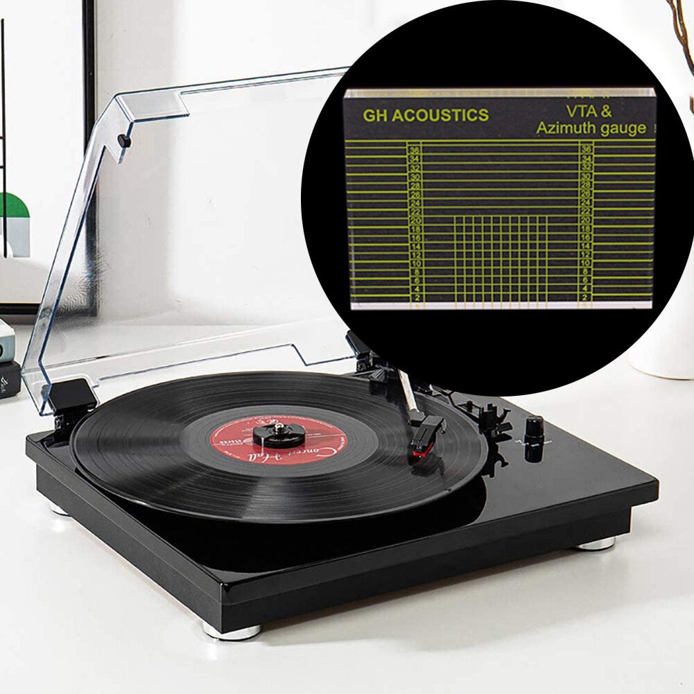 Vinyl Record Player Alignment Ruler Block Phonograph VTA Cartridge Azimuth for Music Lovers Playing Accessories