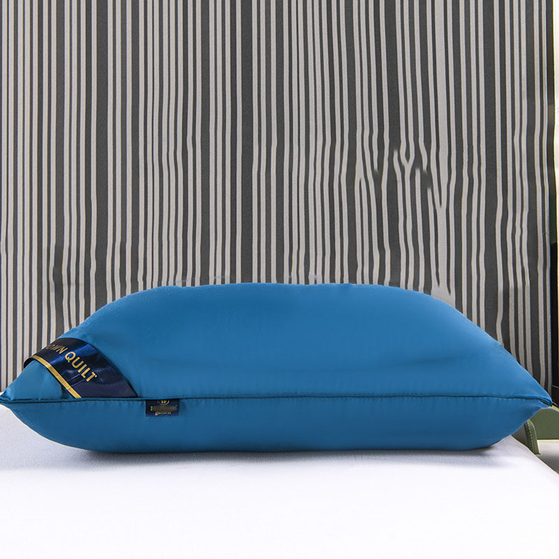 Sleeping Pillows for bedroom double top bed stuffed Hotel Five-star viscoelastic soft orthopedic pillow 48*74 extension Cushion: 48*74 / Blue