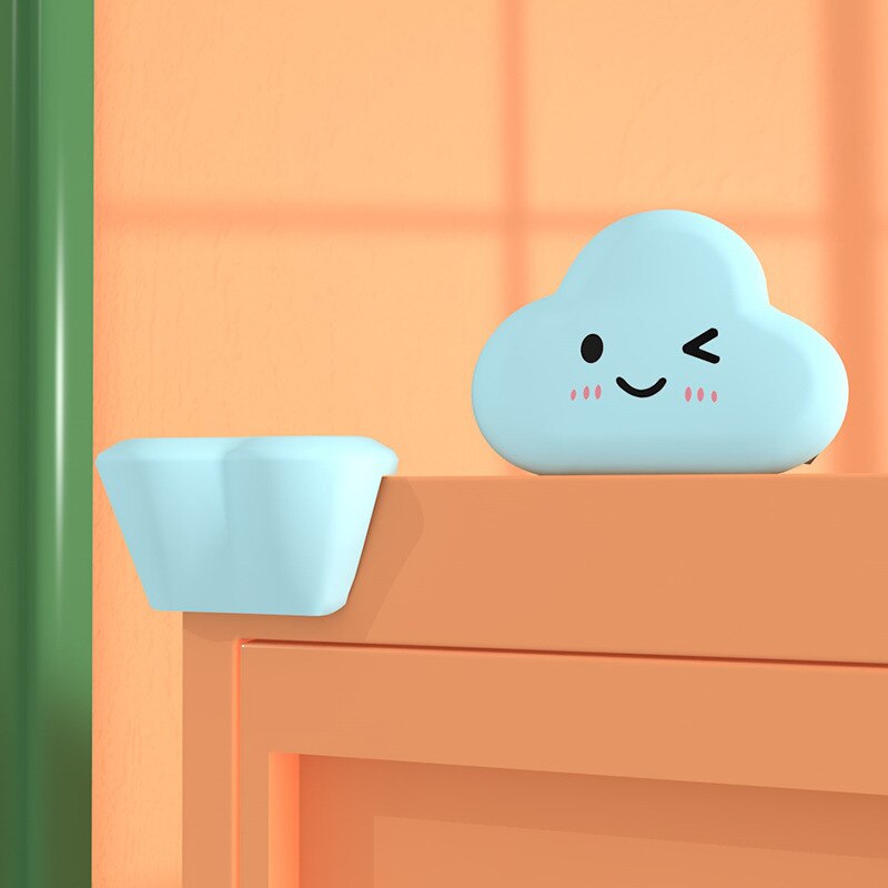 1Pc Cartoon Cloud Silicone Table Corner Protector Protection From Children Safety for Baby Child Furniture Covers Security: Fruit green