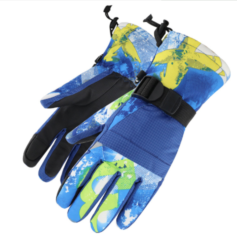 Handschuhe warm Und Samt Winter draussen Reiten Ski Handschuhe Graffiti Sport Wasserdicht Nicht-Unterhose Bergsteigen Touchscreen Handschuhe