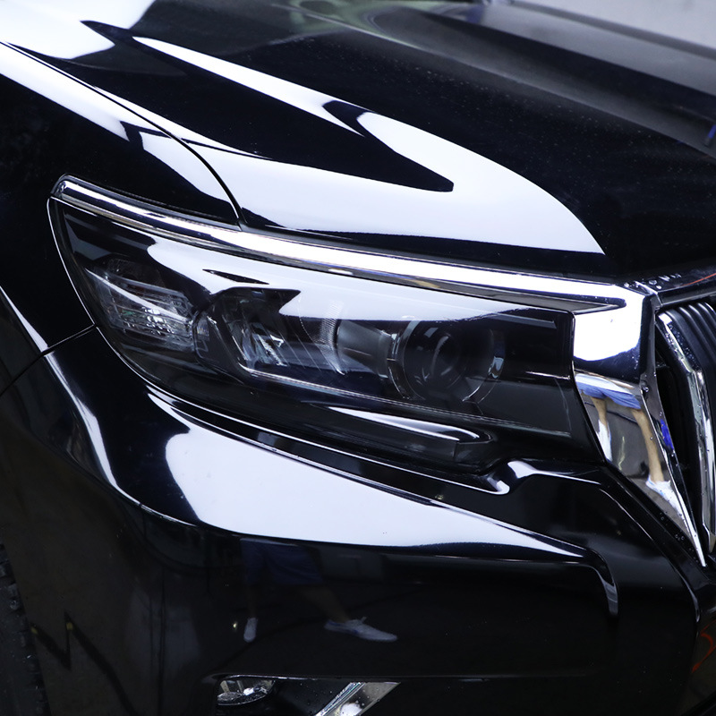 Voor Toyota Land Cruiser Prado Accessoires Auto Licht Beschermfolie Lamp Hoods Blackened Kleur Veranderende Film Transparante Sticker