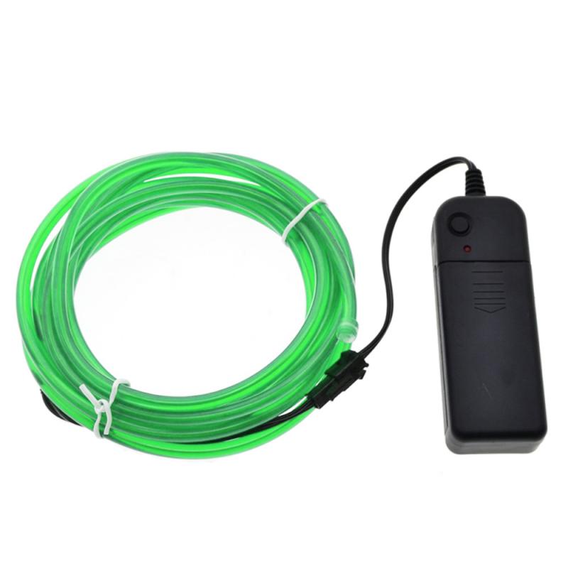 5/10m LED néon lumière Flexible lueur chaîne bande lumière EL fil câble Tube bande étanche néon lampe chambre maison fête mariage décor