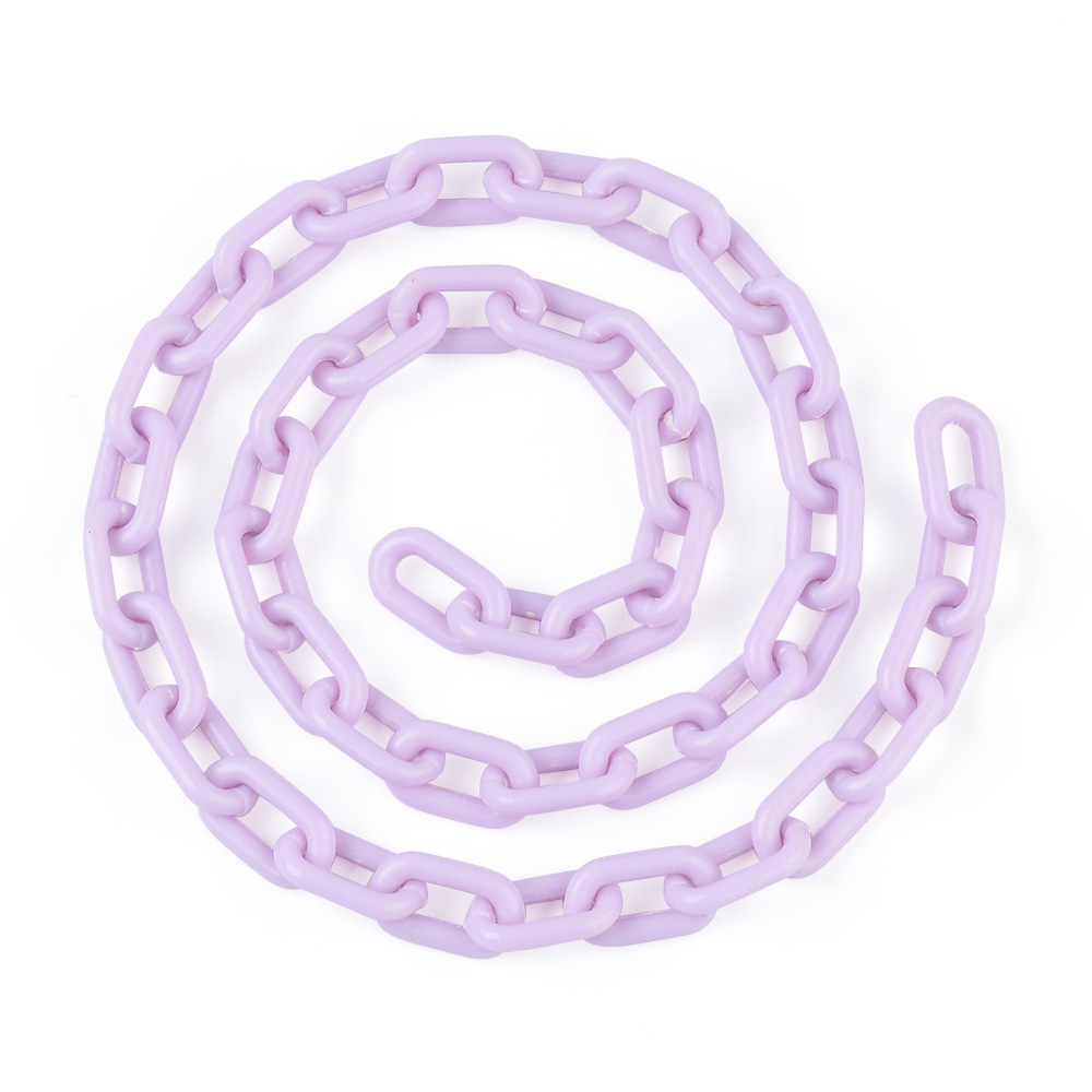 40 cm kleurrijke acryl schakelketting karabijn sleutelhangers voor ketting armband maken van kleurrijke ketting plastic kettingschakels