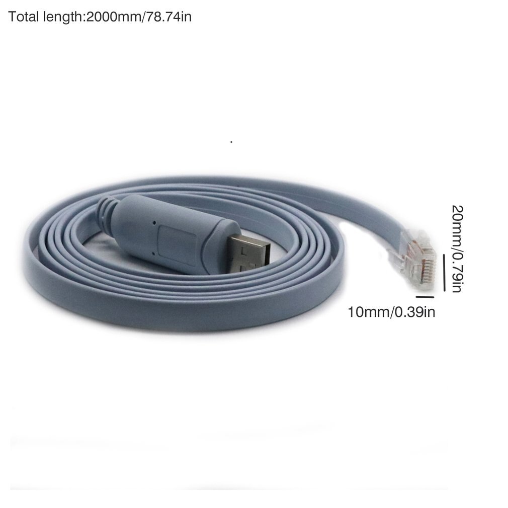 1.5m Kabel USB naar RJ45 Console Kabel RS232 Seriële Adapter voor Cisco Router Switcher Converter USB Console Kabel