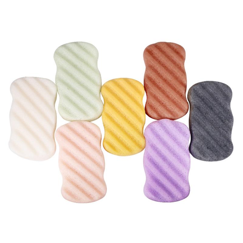 7 Kleur Natuurlijke Zachte Konjac Facial Sponge Puff Bad Spons Lichaam Dode Huid Reiniging Exfoliërende Douche Borstel Voor Kinderen En volwassenen